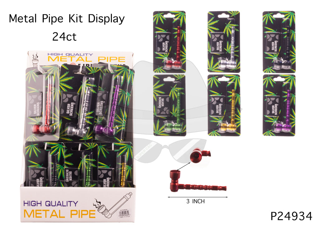P24934 Metal Pipe Kit Display -24ct
