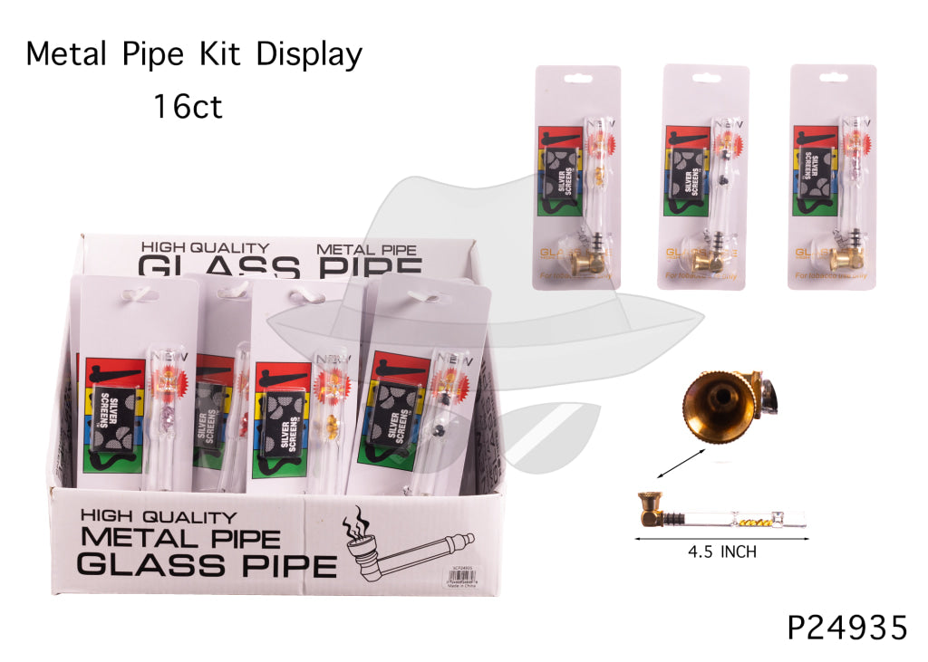 P24935 Metal Pipe Kit Display -16ct