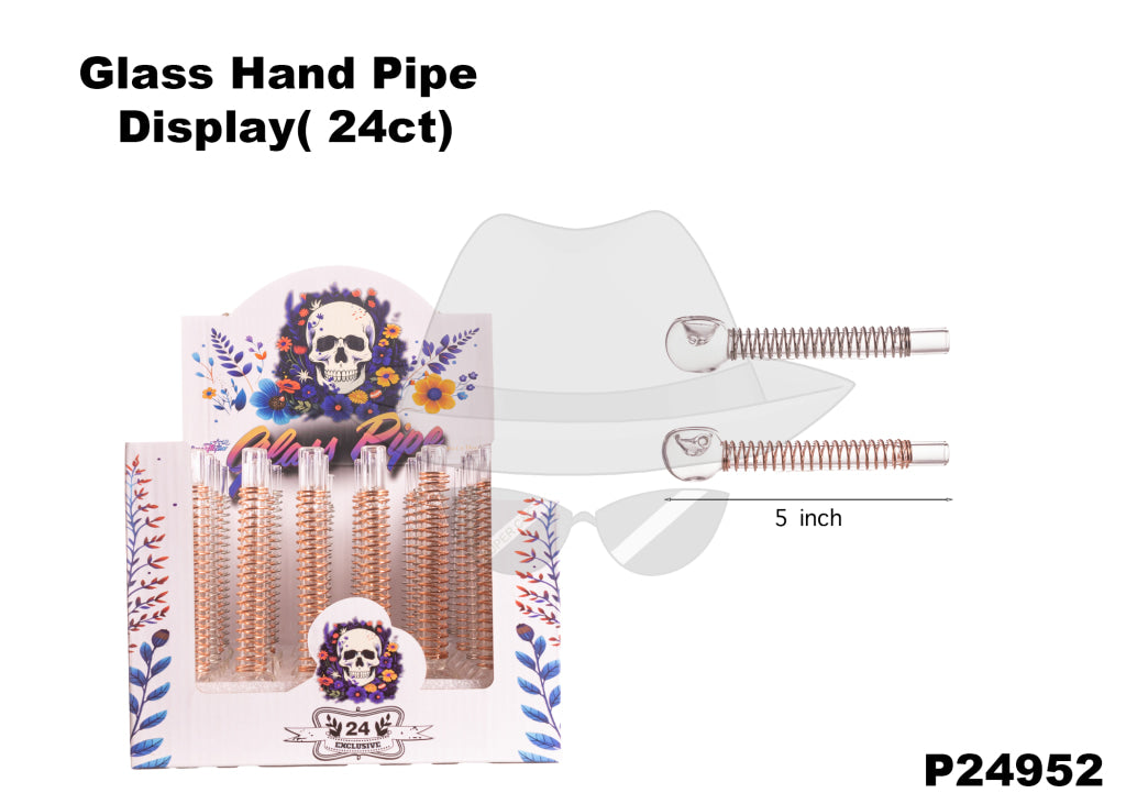 P24952 Glass Pipe-24ct