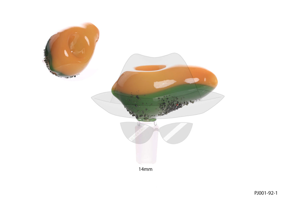 PJ001-92 14mm Male Avocado Glass Bowl
