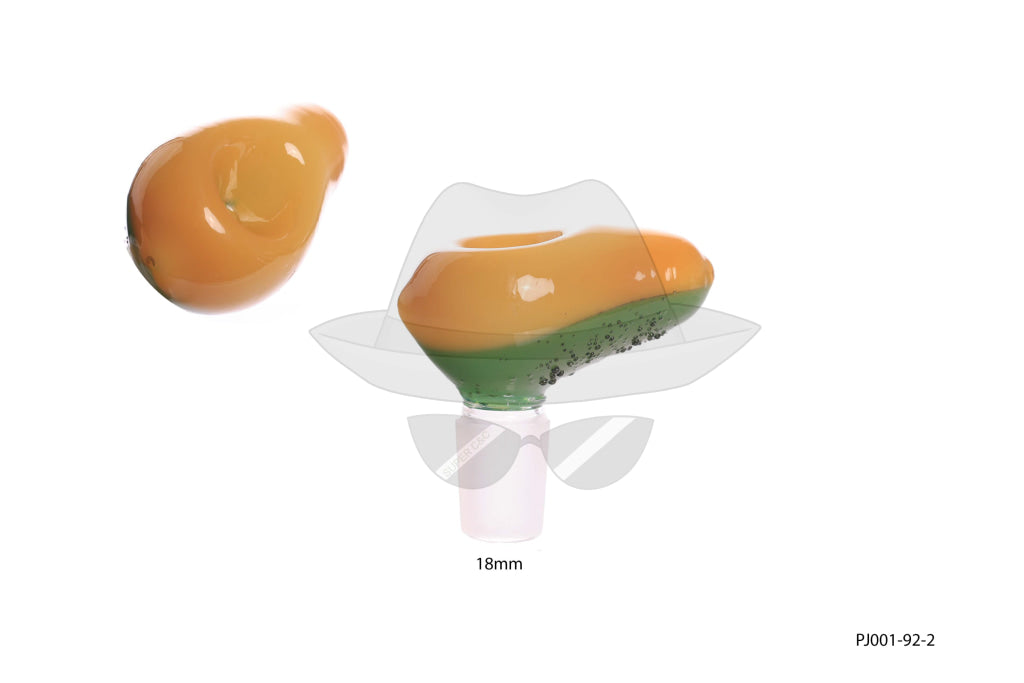 PJ001-92 18mm Male Avocado Glass Bowl