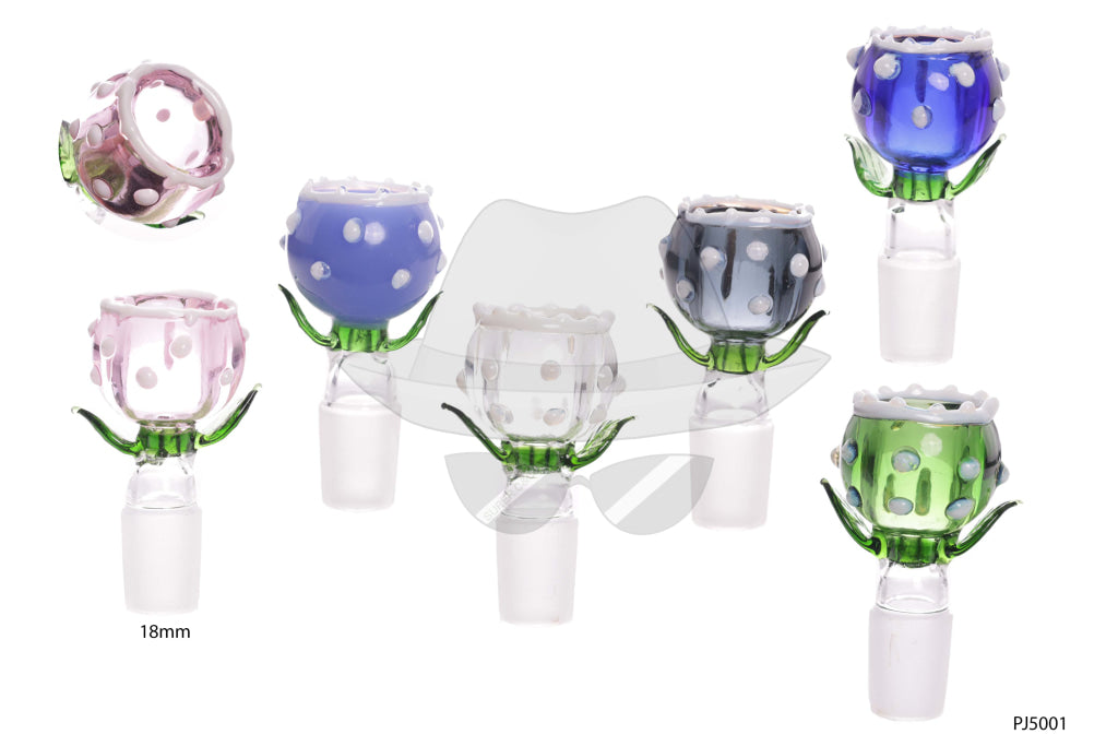 PJ5001 18" Male Rose Mouth Glass Bowl
