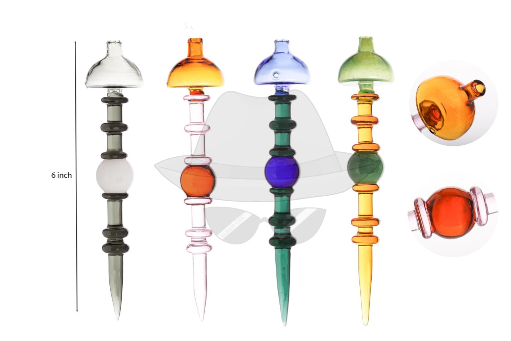 Pulsar 6" Terp Sauce Carb Cap & Dabber, Assorted Colors