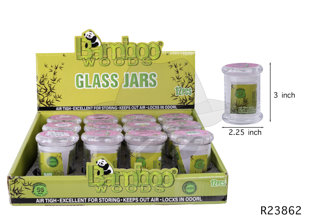 R23862 Glass Jar -12ct