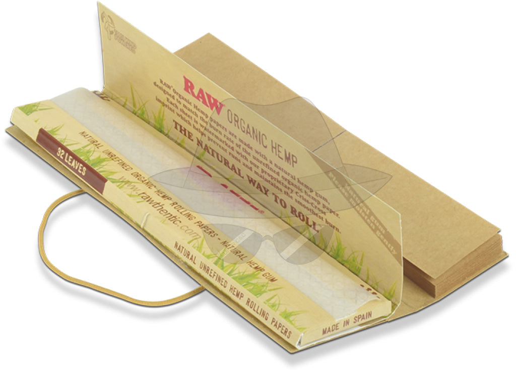 RAW King Size Slim + Tips Rolling Paper Connoisseur Organic