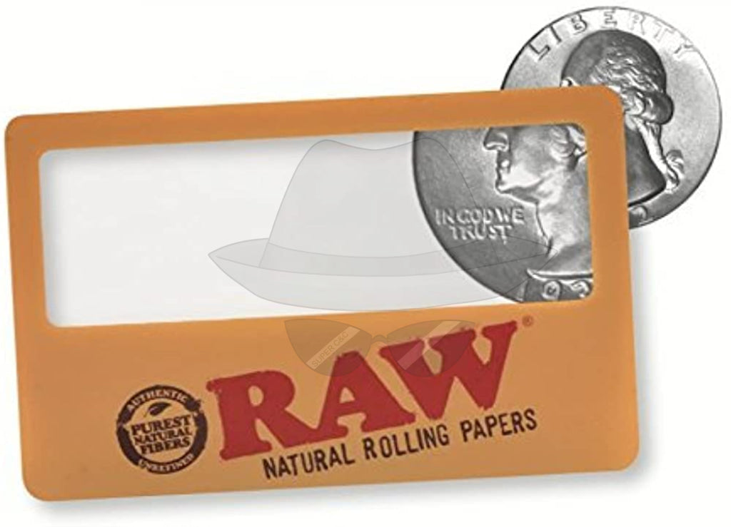 Raw Natural Rolling Papers Magnifying Card