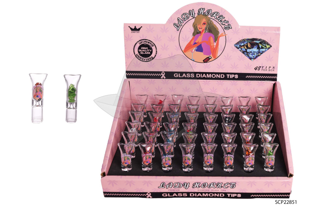 SCP22851 Diamond Glass Tips-48ct