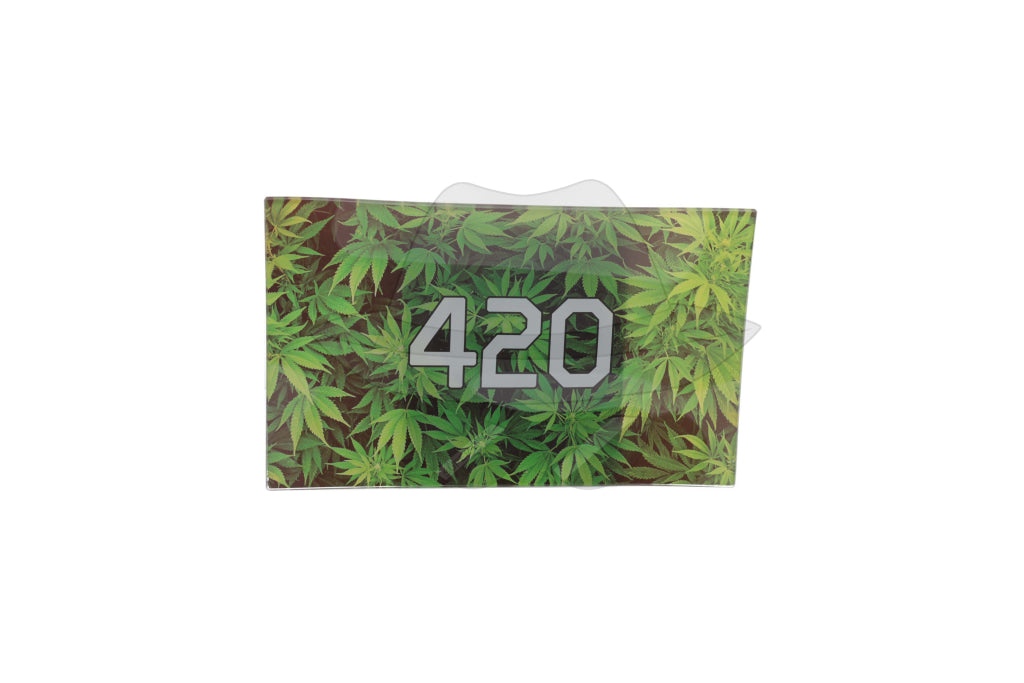 STR21802 M 10"x6" Glass Rolling Tray