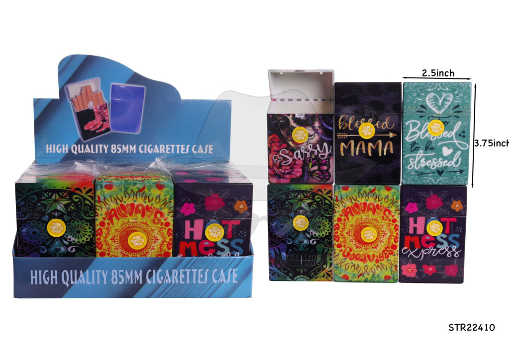 STR22410 85mm Cigarette Case-12ct