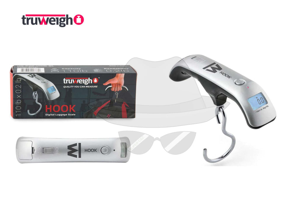TRUWEIGH HOOK DIGITAL LUGGAGE SCALE - 110LB X 0.2LB