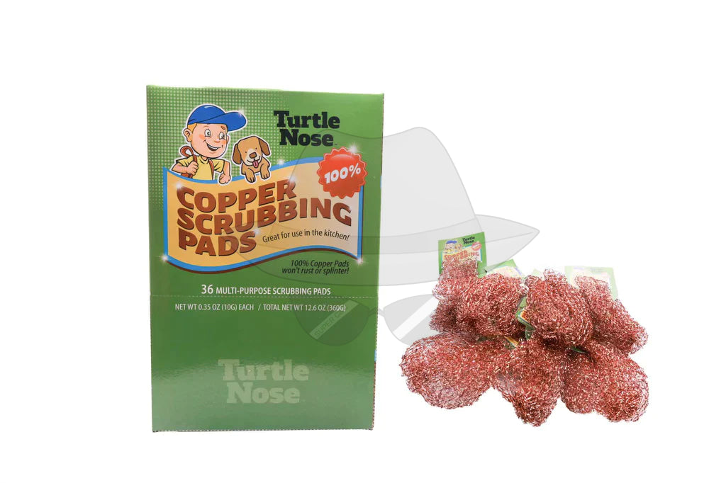 Turtle Nose Copper Scrubbing Pads 36ct