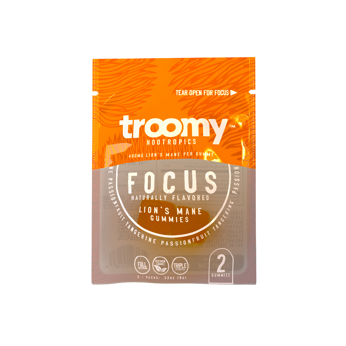 Focus: Lion's Mane Mushroom Gummies (2-Pack)