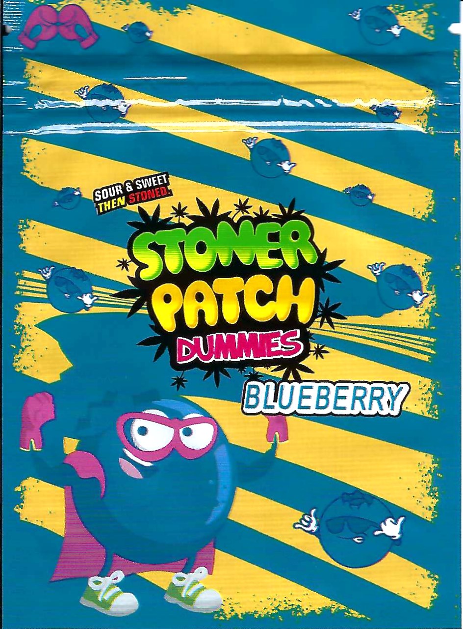 Stoner Patch Blueberry Mylar Bags, 100bags/pk
