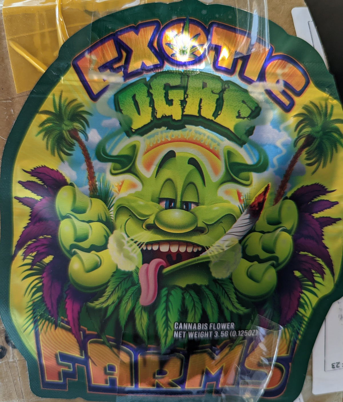 Exotic Ogre Farms Mylar Bags, 50bags/pk