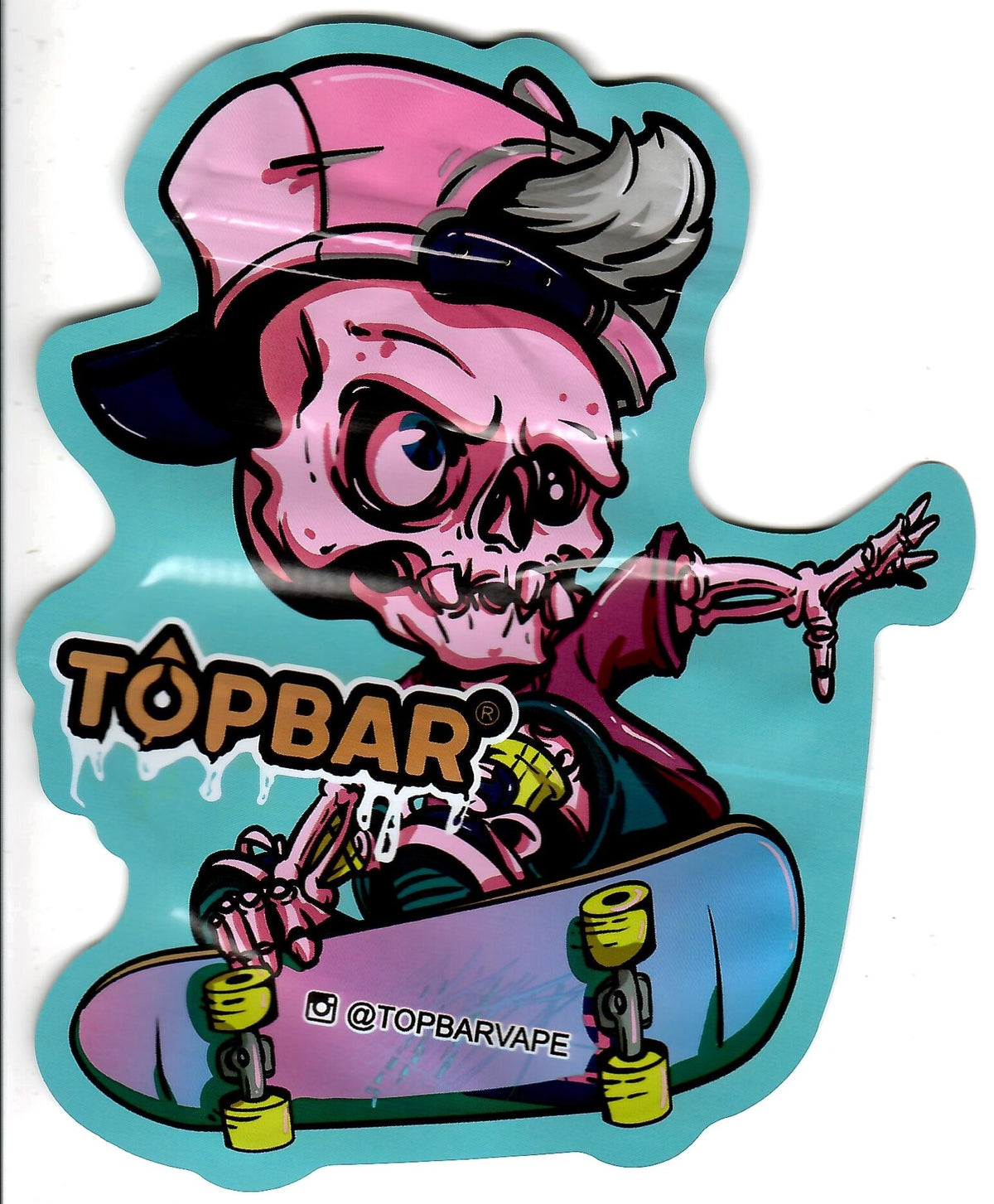 Skull Skater Matte Mylar Bags, 50bags/pk