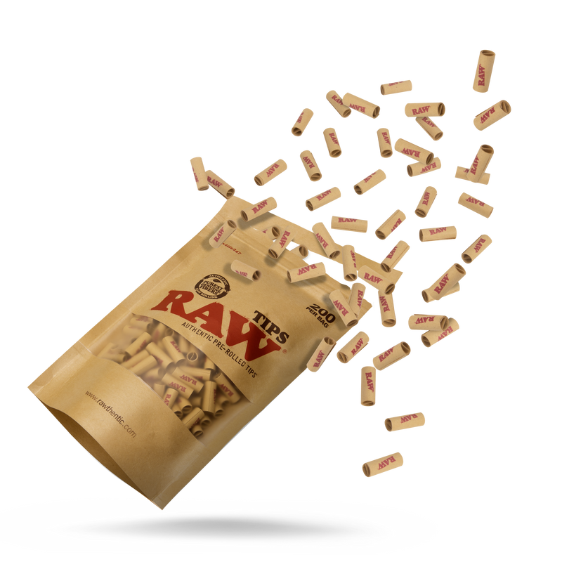 RAW Pre-Rolled Tips Bag of 200
