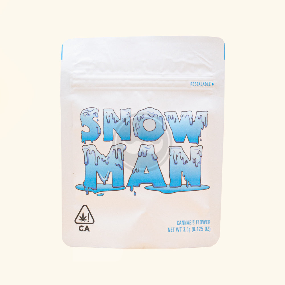 Snow Man Matte Mylar Bags, 50bags/pk