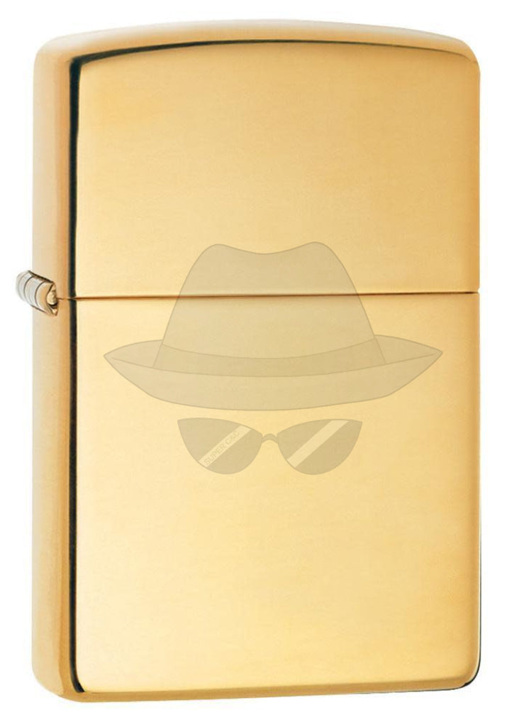 #009 ZIPPO OIL LIGHTER:  REG H POL BRS