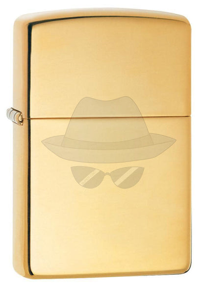 #009 ZIPPO OIL LIGHTER:  REG H POL BRS