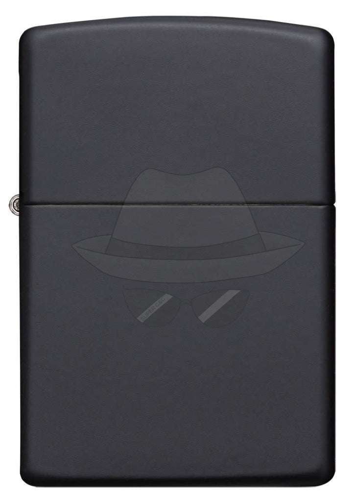 #014 ZIPPO OIL LIGHTER:  Classic Black Matte