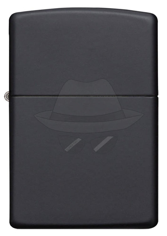 #014 ZIPPO OIL LIGHTER:  Classic Black Matte