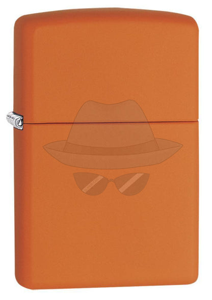 #017 ZIPPO OIL LIGHTER: Classic Orange Matte