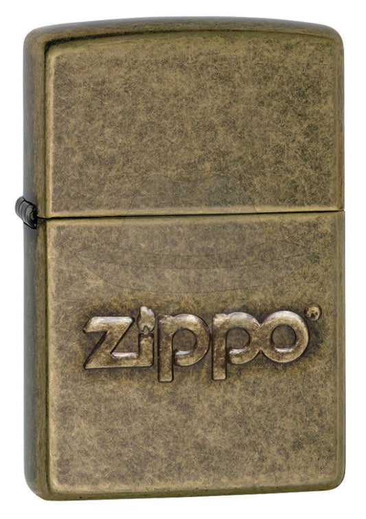 #035 ZIPPO OIL LIGHTER: Zippo Stamp Anti Brass