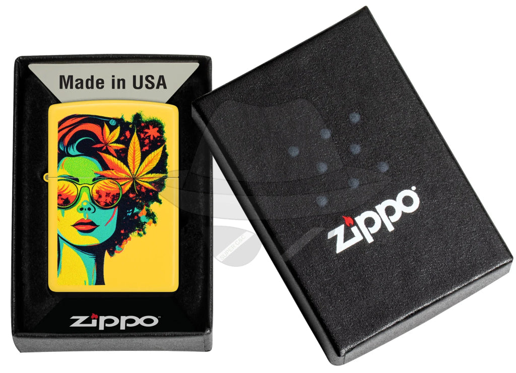 #047 ZIPPO OIL LIGHTER: Blazing Beauty Design