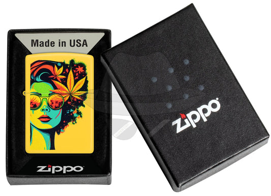 #047 ZIPPO OIL LIGHTER: Blazing Beauty Design