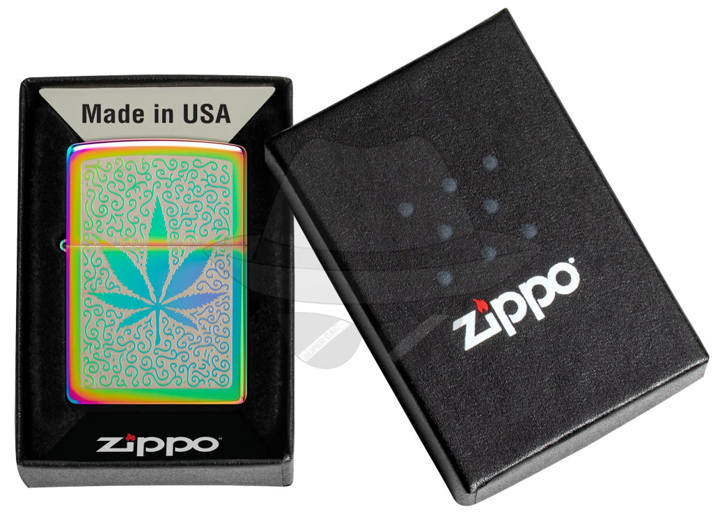 #051 ZIPPO OIL LIGHTER:  Leaf