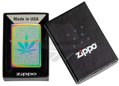 #051 ZIPPO OIL LIGHTER:  Leaf
