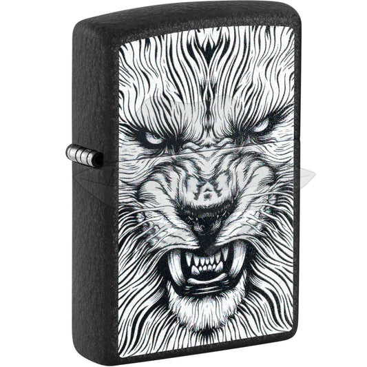 #055 Zippo Lighter: Fierce Animal Design