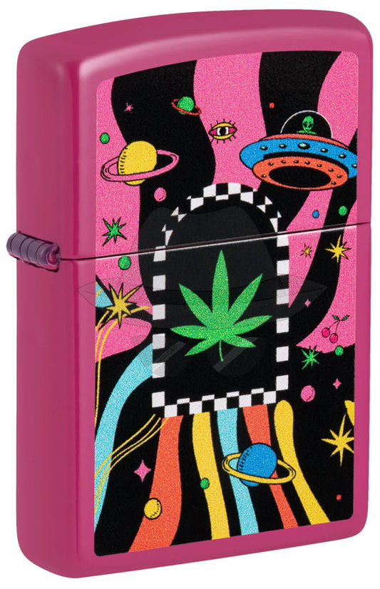 #059 Zippo Lighter: CANNABIS DESIGN