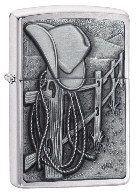 #069 ZIPPO OIL LIGHTER: RESTING COWBOY