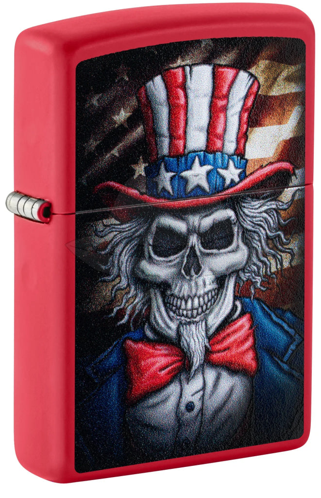 #099 ZIPPO OIL LIGHTER: Uncle Skeleton Design