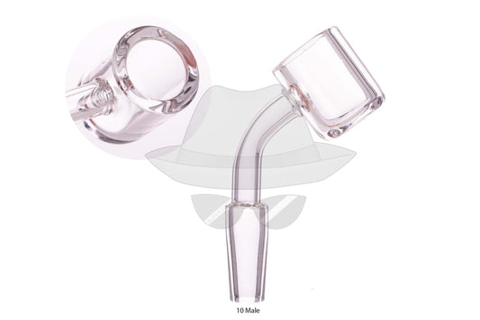 10mm Male Quartz Banger-45 Degree