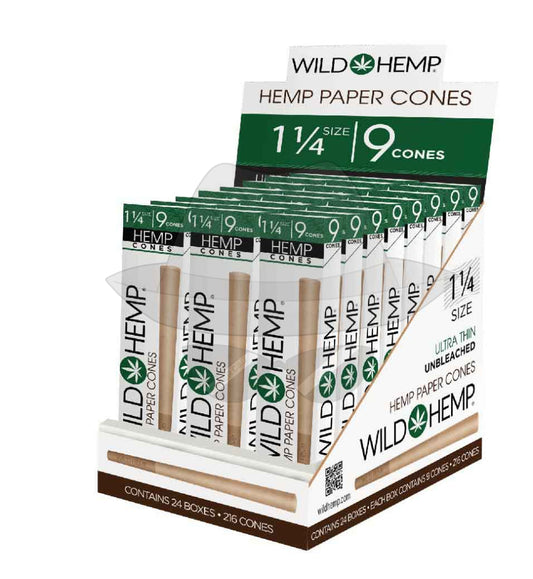 11/4 Wild Rolling Paper Cones 24pack