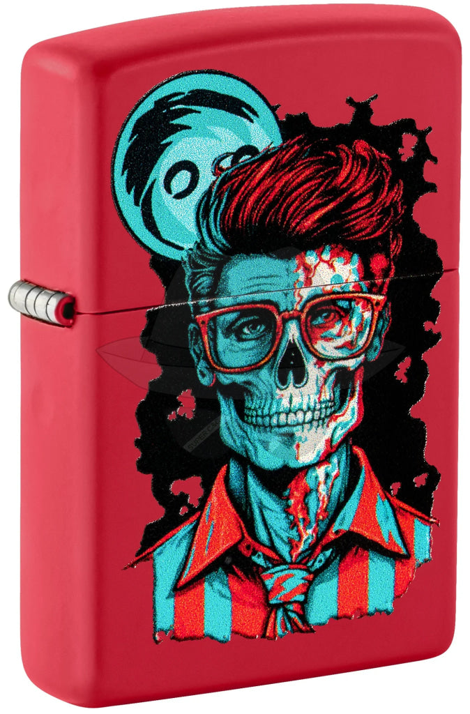 #125 ZIPPO OIL LIGHTER:Dapper Skeleton Design