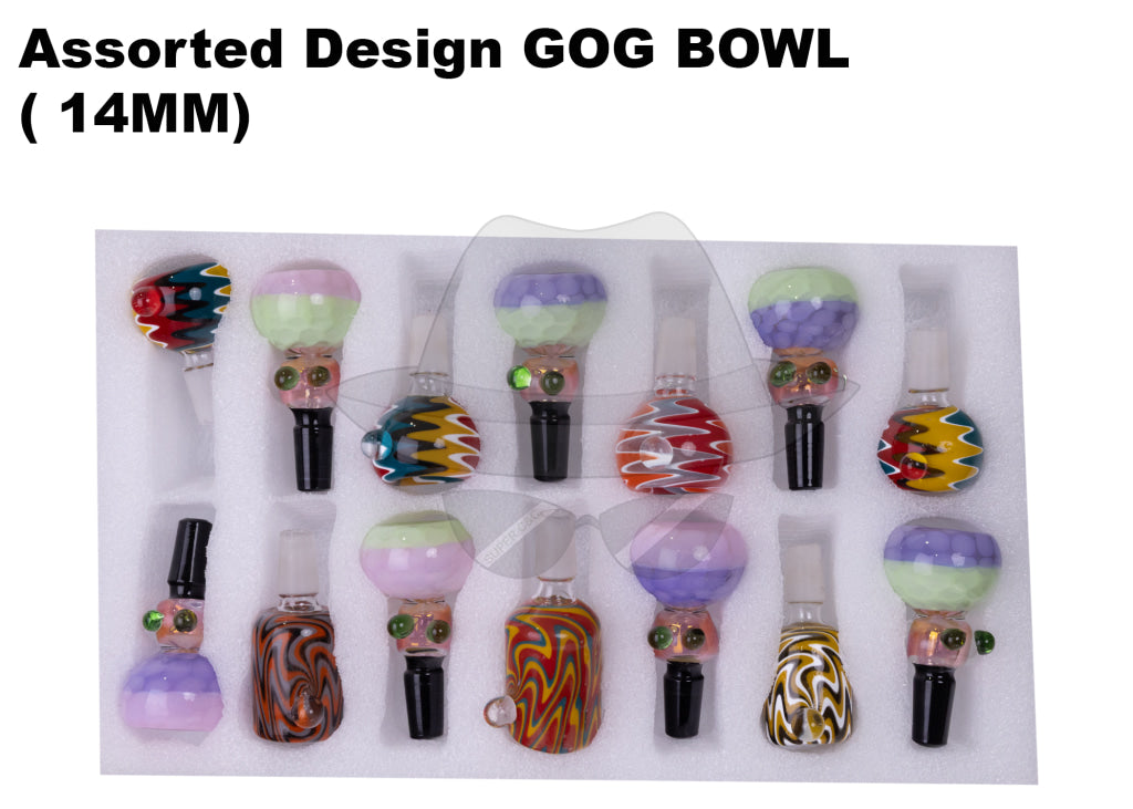 14" Male Assorted Designs Bowl | Tray of 14 PCS