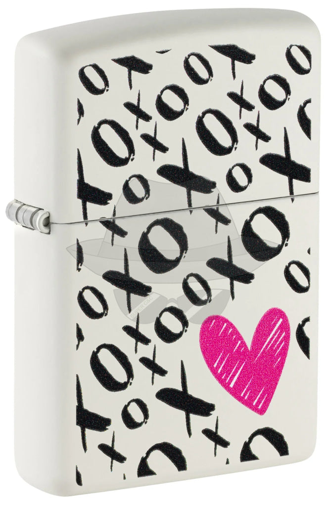 #141 Zippo Lighter: XO HEART DESIGN
