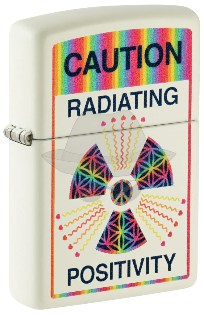#144 Zippo Lighter: Glowing Positivity Design