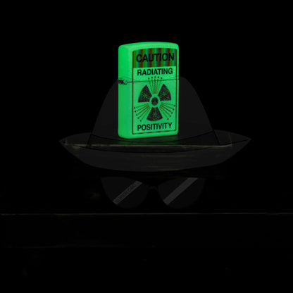 #144 Zippo Lighter: Glowing Positivity Design