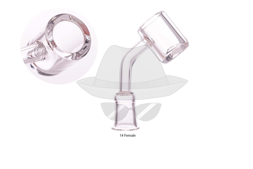 14mm Female Quartz Banger-45 Degree