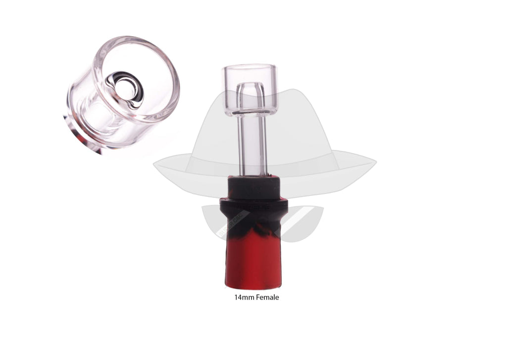 14mm Female Silicone GlassDomeless Quartz Nail