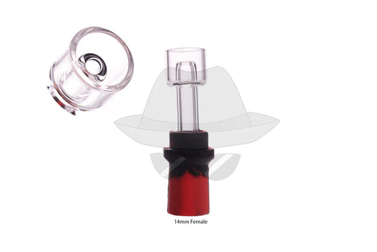 14mm Female Silicone GlassDomeless Quartz Nail