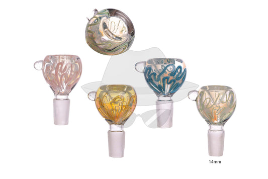 14mm Male Fummed HVY Glass Bowl