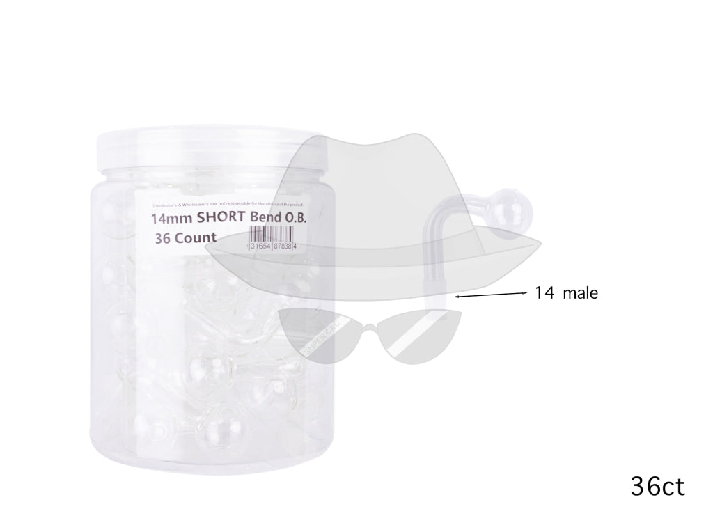 14mm male GOG OB-Jar of 36ct