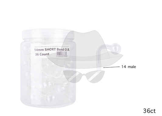 14mm male GOG OB-Jar of 36ct