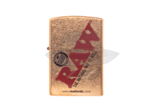 #173 Zippo Lighter: New Raw - 1 Side