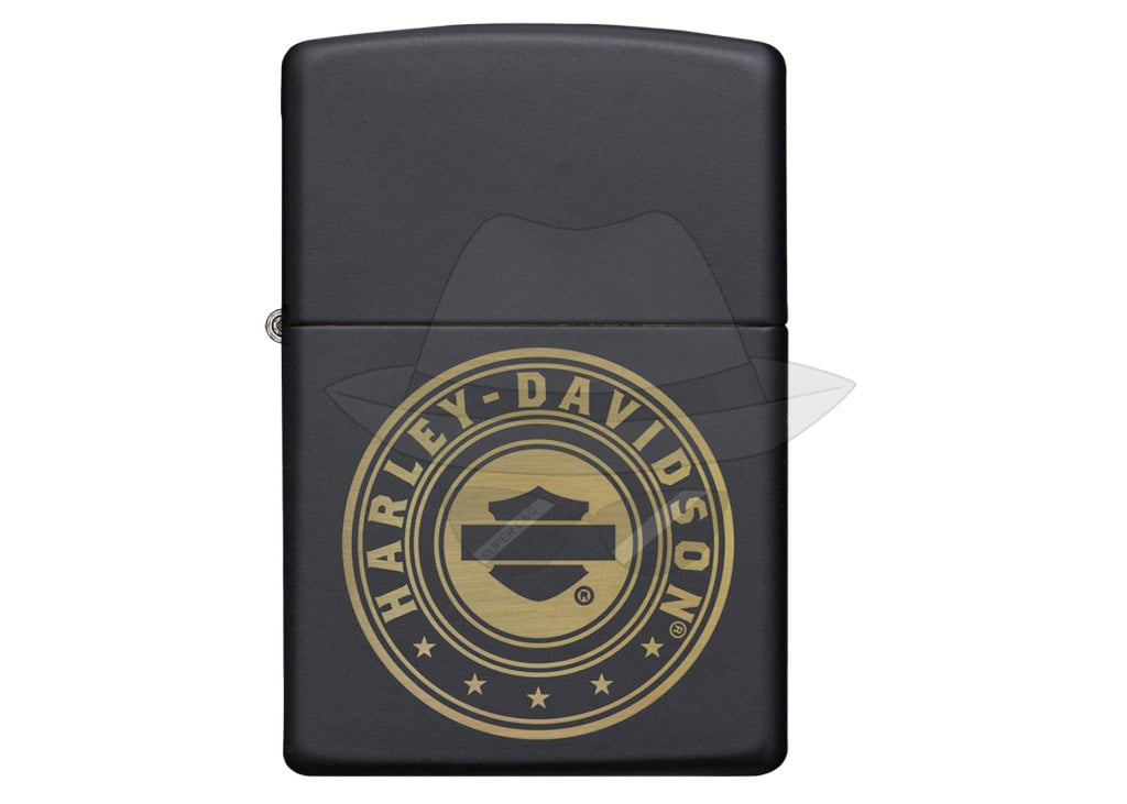 #176 : ZIPP OIL LIGHTER: Harley Davidson Black Matte